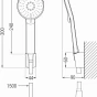 MEXEN/S - R40 Royo vanová baterie se sprchovou soupravou, chrom 7223R40-00