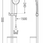 MEXEN/S - Pecos DQ40 Set umyvadlové a vanové baterie s příslušenstvím, chrom 72713DQ40-00