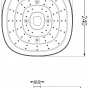 MEXEN - D-17 hlavová sprcha 24x24 cm chrom 79717-00