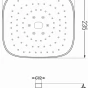 MEXEN - D-33 hlavová sprcha 23x23 cm chrom 79733-00