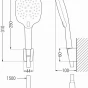 MEXEN/S - R-22 sprchový set point, černá 785225052-70