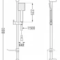 MEXEN/S - DF45 posuvný sprchový set, chrom 785454582-00