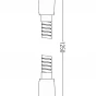 MEXEN - Sprchová hadice 125 cm, chrom 79435-00