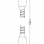 MEXEN - Sprchová hadice 150 cm, černá 79460-70