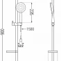 MEXEN/S - Ds67 posuvný sprchový set, chrom 785674583-00