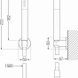 MEXEN/S - R-70 sprchový set point, chrom 785705051-00