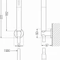 MEXEN/S - R-70 sprchový set point, růžové zlato 785705051-60