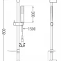 MEXEN/S - DF72 posuvný sprchový set, chrom 785724582-00