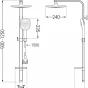 MEXEN/S - Q17 chrom sprchový sloup 798171795-00