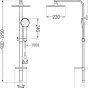 MEXEN/S - Q40 sprchový set růžové zlato 798404095-60