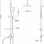 MEXEN/S - X45 chrom sprchový sloup 798454591-00