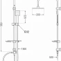 MEXEN/S - T45 chrom sprchový sloup 798454593-00