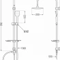 MEXEN/S - T62 chrom sprchový sloup 798626293-00