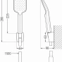 MEXEN/S - Saber R62 Set umyvadlové a vanové baterie s příslušenstvím, chrom 72103R62-00