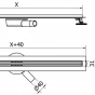 MEXEN - Flat 360 Slim žlab otočný 120 cm zlato 1541120