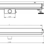 MEXEN - Flat Wall odtokový žlab stěna 2v1 120 cm černá 1730120