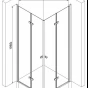 MEXEN/S - LIMA sprchový kout 90x90, transparent, chrom 856-090-090-02-00