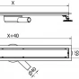 MEXEN/S - Flat 360 M03 podlahový žlab 50 cm otočný nerez 1022050-40