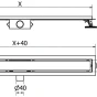 MEXEN/S - Flat M09 odtokový žlab 100 cm nerez 1028100-15