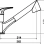 Dřezová teleskopická baterie Metalia 57 granit-černý (57081,GRB)