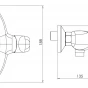 Sprchová baterie bez příslušenství 150 mm Metalia 57 bílá (57060/1,1)