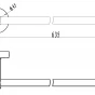 Držák ručníků 600 mm Mephisto chrom (6828,0)