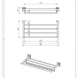 Velký držák ručníků se závěsem 500 mm Metalia 12 chrom (0245,0)