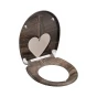 WC prkénko Duroplast Soft Close Wood Heart 82377