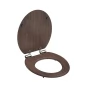 WC prkénko MDF Soft Close Dark Wood 80193