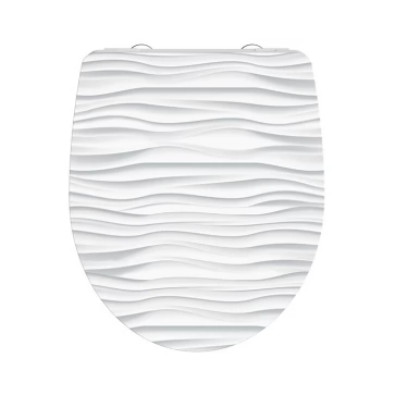 WC prkénko Duroplast Soft Close White Wave High Gloss 82584