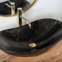 REA - Umyvadlo na desku Royal 60 Black Marble Mat REA-U7478