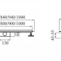CALANI - Lineární sprchový žlab GRECOS360 90 CAL-G0040