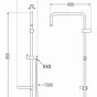 MEXEN - Sprchová souprava X, hladká hadice 150cm, mýdlenka, chrom 79391-00