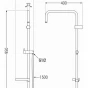 MEXEN - Sprchová souprava T, hladká hadice 150cm, mýdlenka, chrom 79393-00