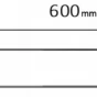 MEXEN - MGB rošt pro odtokový žlab 60 cm černé sklo 1026060