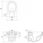 CERSANIT - SET B331 WC mísa LARGA OVAL Cleanon + sedátko SLIM S701-472