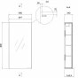 CERSANIT - Zrcadlová skříňka LARGA 40 bílá S932-014