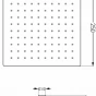 MEXEN/S - Slim čtvercová sprchová hlavice - déšť 25 x 25 cm + sprchové rameno, chrom 79125112-00