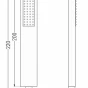 MEXEN/S - Cube DR02 podomítkový sprchový SET + slim sprcha 40 cm, chrom 77502DR0240-00