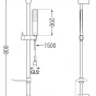 MEXEN/S - Caro DF72 sprchová baterie s příslušenstvím, chrom 74664DF72-00