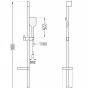 MEXEN/S - Zero SET umyvadlová + vanová baterie s příslušenstvím DS62, černá 7113DS62-70