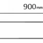 MEXEN - M15 rošt na odtokový žlab 90 cm černá 1724090