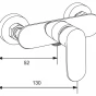 MEXEN/S - Milo DF40 sprchová baterie s příslušenstvím, zlato 7134R40-50