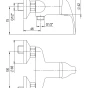 REFRESH A10 55 00/100 - sprchový set REFRESH + sprchová baterie s roztečí 100mm