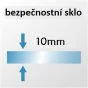 FORCE F1 100 Sprchová zástěna WALK IN 98-100x 200, 10mm sklo