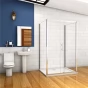 Třístěnný sprchový kout SYMPHONY U3 120x90x90 s posuvnými dveřmi