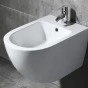 REA/S - SET závěsné WC Carlo Flat Mini Gold Edge Rimless + Bidet Carlo Mini REA-C1222 + REA-C2276