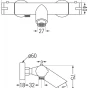 MEXEN/S - Carl sprchový sloup včetně vanové termostatické baterie Kai, chrom 77300240-00