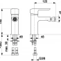 KFA - AQUAMARYN bidetová baterie, chrom +s výpustí 4617-015-00