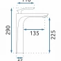 REA - Umyvadlová baterie Orbit bílo/zlatá vysoká REA-B2053